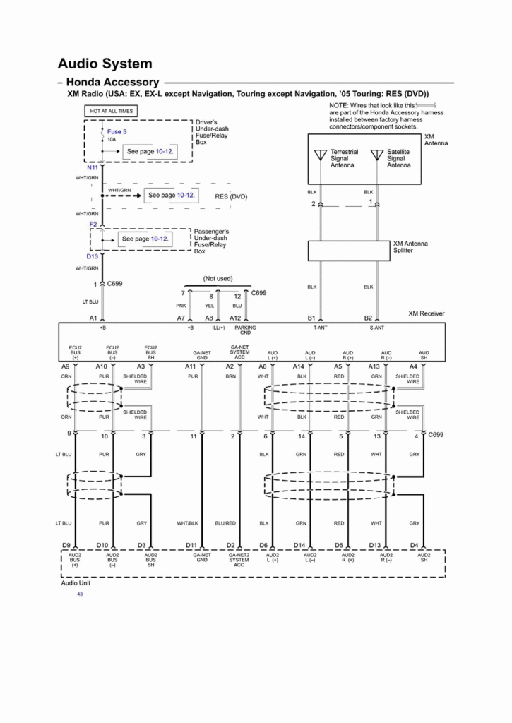 2006 Honda Odyssey Radio Wiring Diagram Free Wiring Diagram