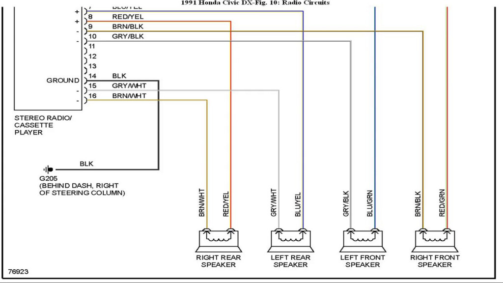 2007 Honda Civic Stereo Wiring Diagram Pics Wiring Diagram Sample