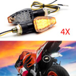 4Pcs Motorcycle LED Turn Signals Blinkers Lights For Honda CBR600RR