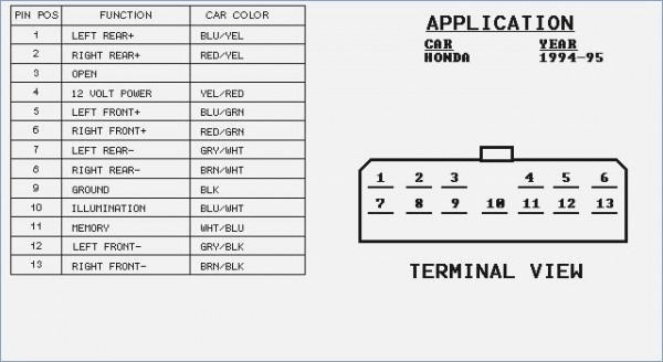 91 Honda Accord Radio Wiring Diagram