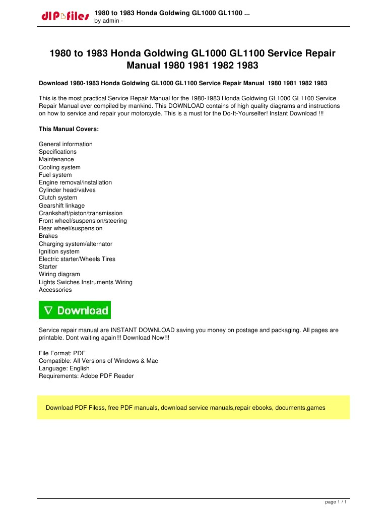  AF 7864 2013 Goldwing Wiring Diagram Free Diagram