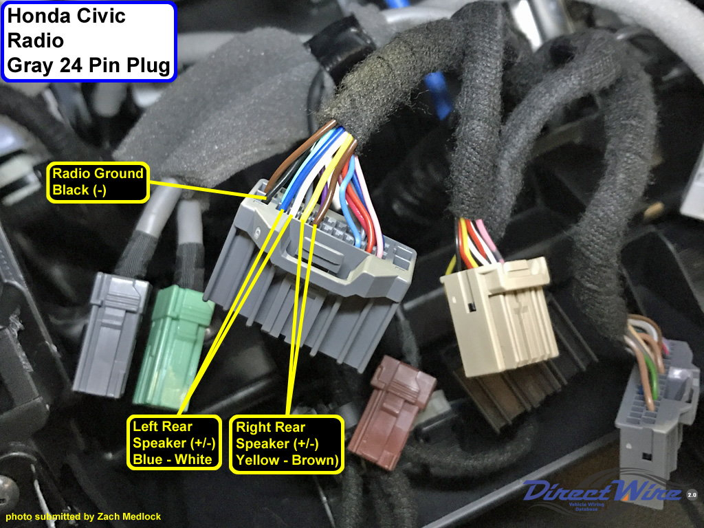 Assistance Needed 2017 Civic Si Audio Head Unit Wiring Diagram Honda