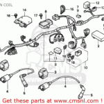 Honda Cb250 Nighthawk 1992 n Canada Kph Wire Harness Ignition Coil