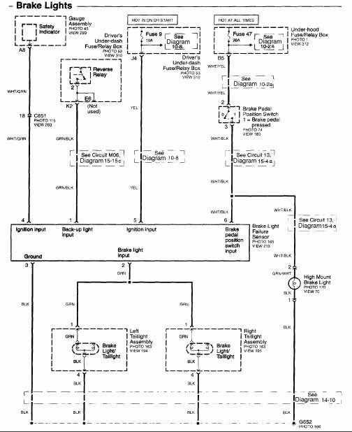 Honda Wiring Tow Bar Electrics Diagram Pinouts For Civic CRV Aerodeck 
