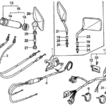 Switch cable For 1996 Honda VT1100 Canada Sales Region 11073231 709582
