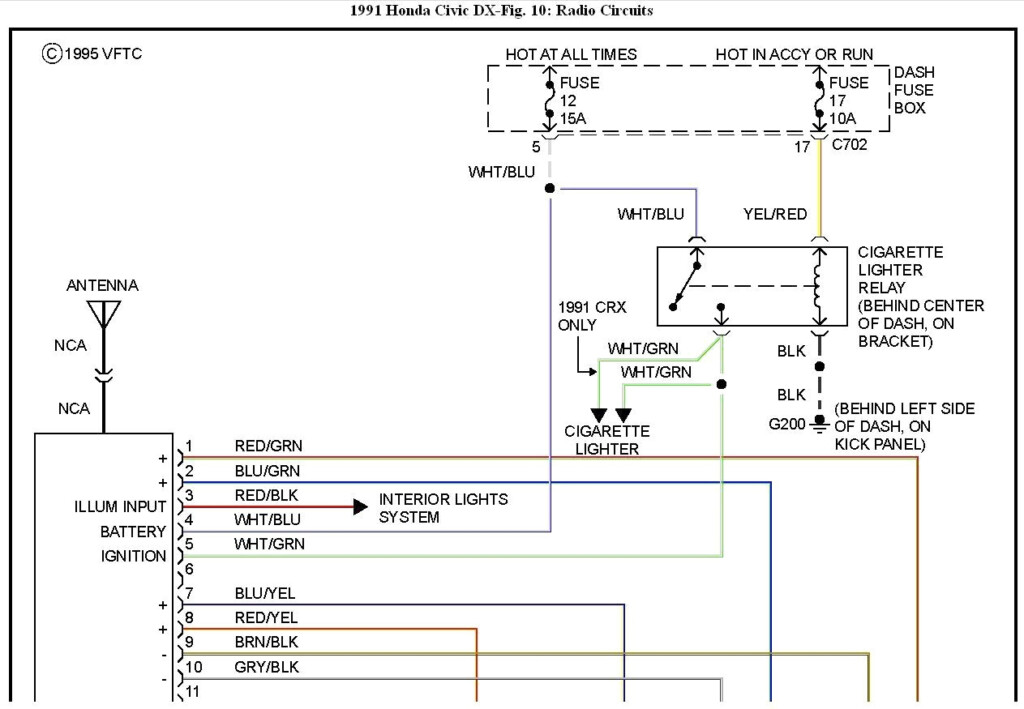 1996 Honda Passport Stereo Wiring Diagram Wiring Diagram Schema