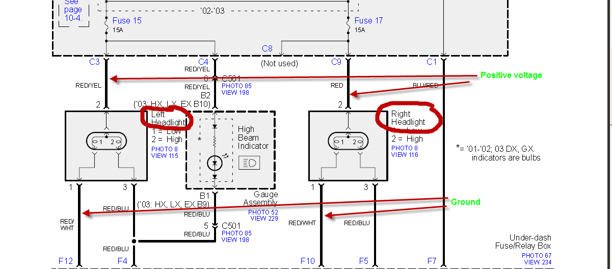 2002 Honda Accord Headlight Wiring Diagram