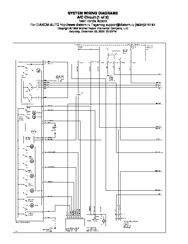 97 Honda Accord Radio Wiring Diagram For Your Needs