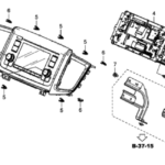 Display Audio Unit 2019 Honda Passport 5 Door SPORT 2WD KA 9AT