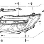 Headlight Led 2020 Honda Ridgeline 4 Door BLACK KA 9AT