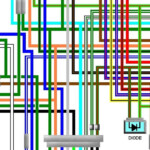 Honda 600 Shadow 1994 95 UK Spec Colour Wiring Harness Diagram