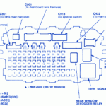 Honda Civic EX 2003 Main Engine Fuse Box Block Circuit Breaker Diagram