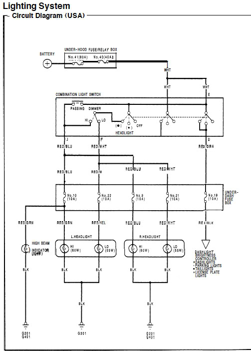 Wiring Schematic 92 Honda Accord Dx Wiring Diagram Schemas